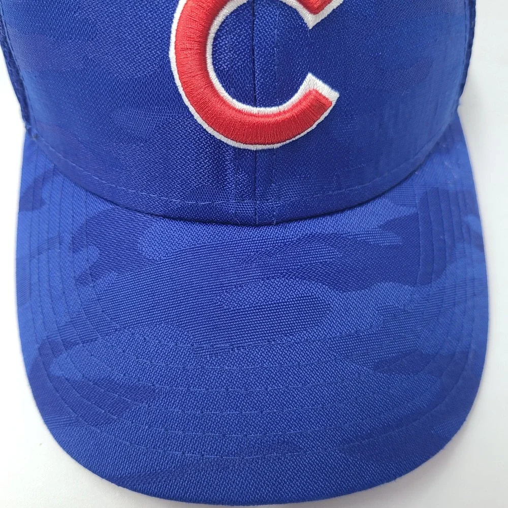 Child-Youth Chicago Cubs Hat Fitted Mesh New Era 39Thirty Blue Red MLB Camo Boys